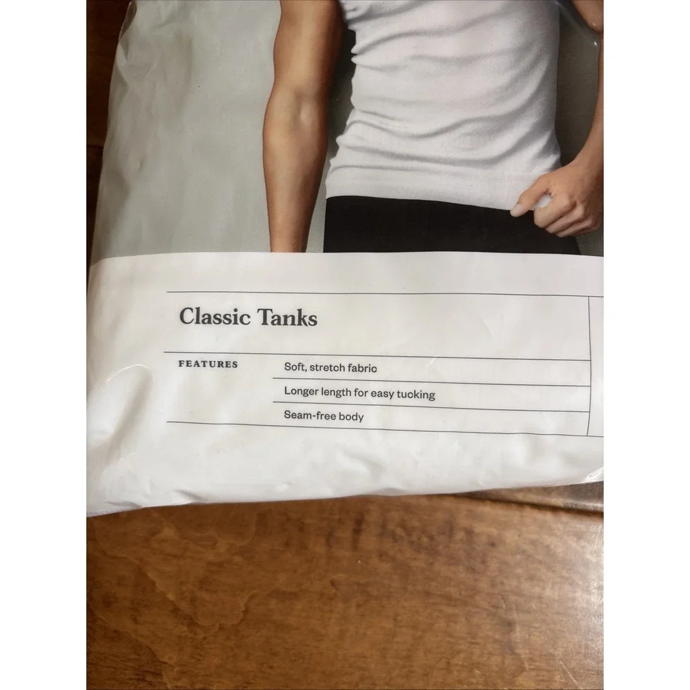 Goodfellow & CO Mens Classic Tanks (4) White Sz M 38/40 NEW